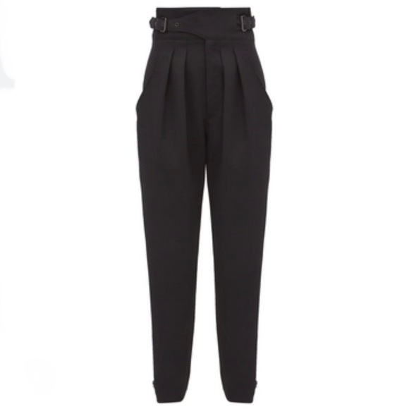 Isabel Marant Pants - Isabel Marant Belted Cotton Trouser Pants